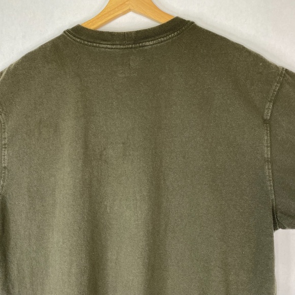 Carhartt Force Dark Moss Green Short Sleeve Relaxed Fit Pocket T Shirt Large - Picture 7 of 9